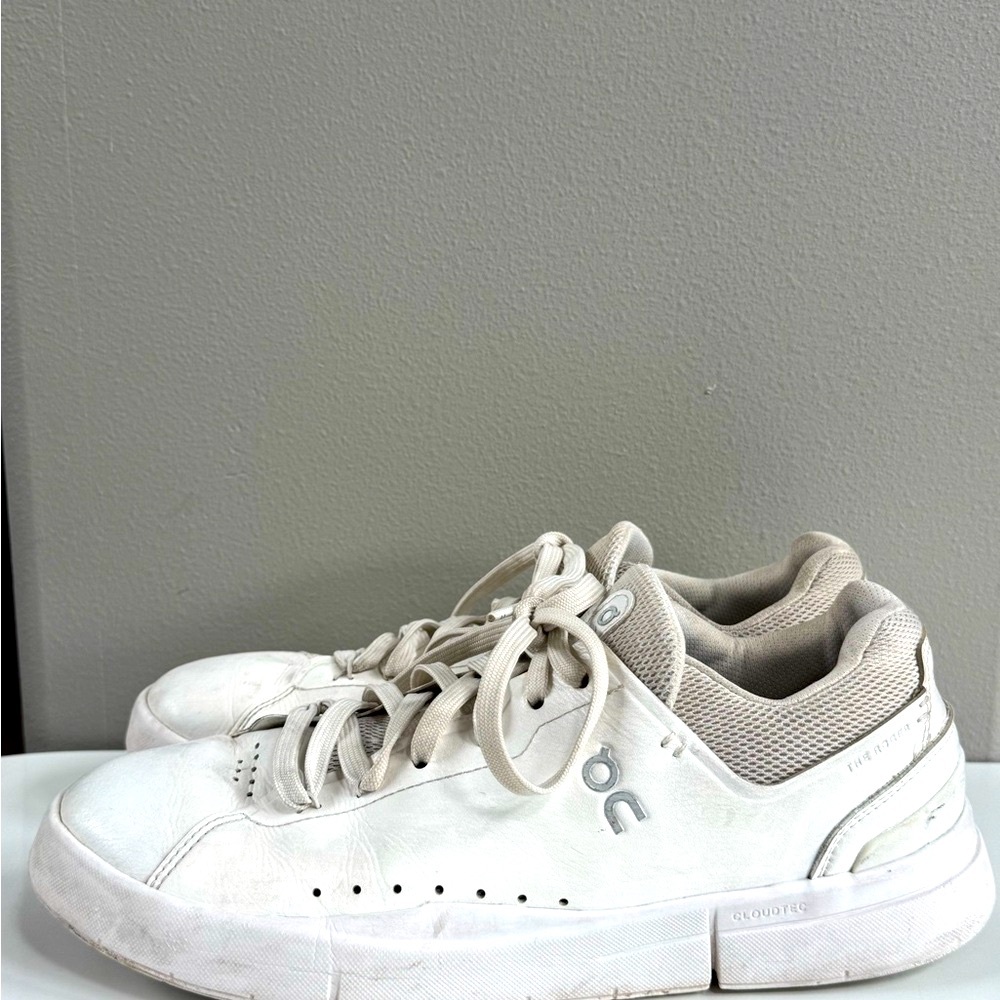 On Cloud The Roger Advantage White Sneakers Men’s Size 8